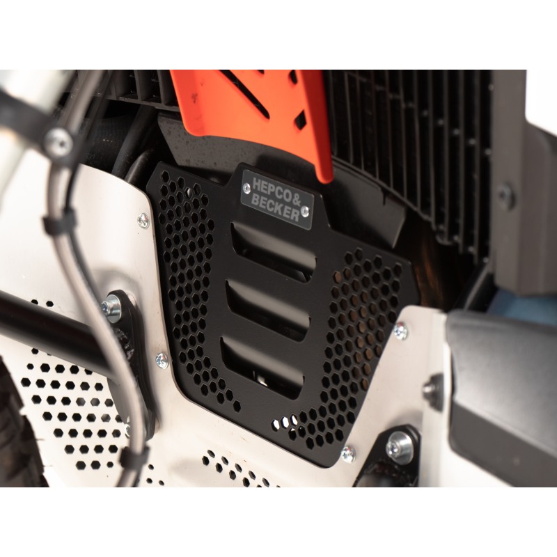 Hepco e Becker 42267660 00 01 Piastra Aggiuntiva Nera Protezione Motore Per Ktm 790 Adventure Dal 2024