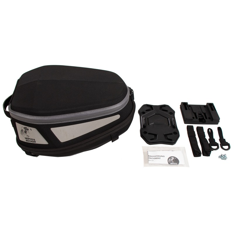 Hepco e Becker 640824 00 01 Borsa Posteriore Royster Sport Nera Con Seatpad Basic, Volume 11-15 L