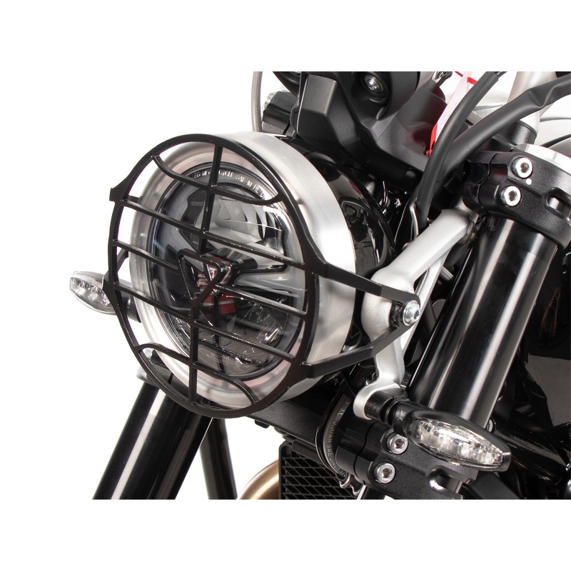 Hepco e Becker Griglia Di Protezione Faro Nera Per Triumph Scrambler 1200 X Dal 2024