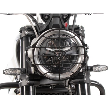 Hepco e Becker Griglia Di Protezione Faro Nera Per Triumph Scrambler 1200 X Dal 2024