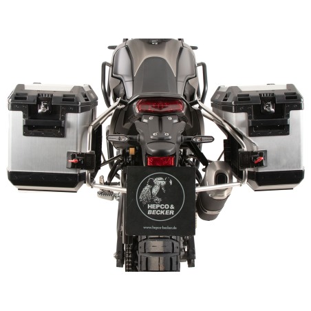 Hepco e Becker 6514582 00 22 00 40 Set Portavaligie Laterali Xplorer Cutout Argento Per Yamaha Ténéré 700 Dal 2025