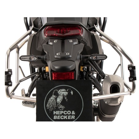 Hepco e Becker 6514582 00 22 00 40 Set Portavaligie Laterali Xplorer Cutout Argento Per Yamaha Ténéré 700 Dal 2025