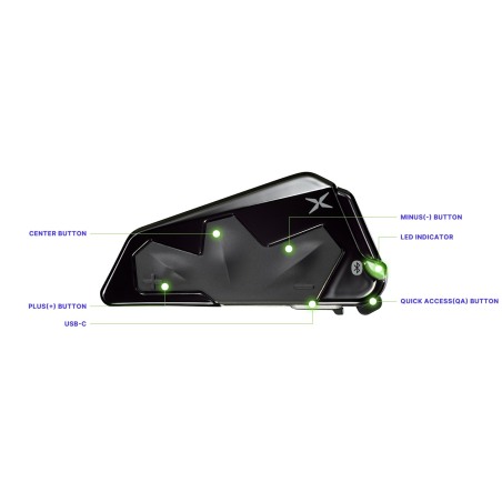 Interfono bluetooth Scorpion EXOCOM Link-1C Singolo