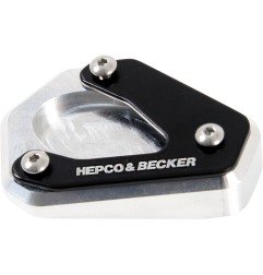 Hepco e Becker 42112562 00 91 Piastra Cavalletto Laterale Argento E Nero Per Kawasaki Z 650 S Dal 2026