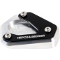 Hepco e Becker 42112562 00 91 Piastra Cavalletto Laterale Argento E Nero Per Kawasaki Z 650 S Dal 2026
