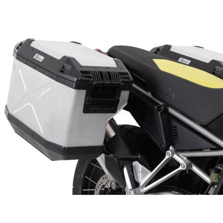 Hepco e Becker 6517687 00 01 00 40 Set Valigie Laterali Xplorer Nero/argento Per Aprilia Tuareg 660 Rally Dal 2025