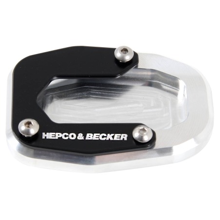 Hepco e Becker 42117714 00 91 Piastra Cavalletto Laterale Argento/nero Per Ducati Monster 890/+ Dal 2026