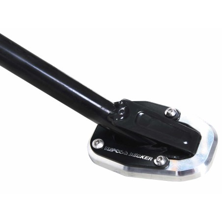 Hepco e Becker 42117714 00 91 Piastra Cavalletto Laterale Argento/nero Per Ducati Monster 890/+ Dal 2026