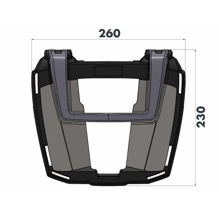 Hepco e Becker Portapacchi Posteriore Easyrack Nero Per Ducati Monster 890/+ Dal 2026