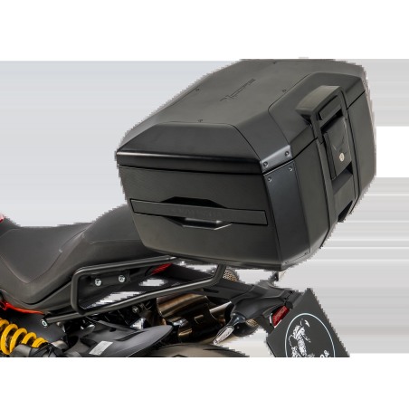 Hepco e Becker Set Smartrack Con Topcase Xcore Nero Per Ducati Monster 890/+ Dal 2026