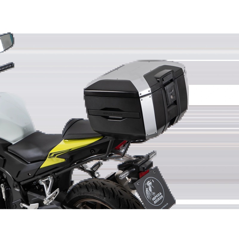 Hepco e Becker Set Portapacchi Con Bauletto Xcore Smartrack Silver/black Per Honda Cb 500 Hornet Dal 2024