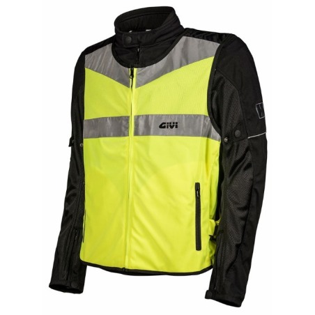 Givi VEST02 Trekker vest Gilet alta visibilità giallo fluo 