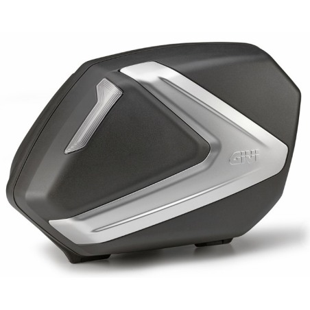 Givi V37NT valigie laterali moto Nero inserto silver Catarifrangente Fumè