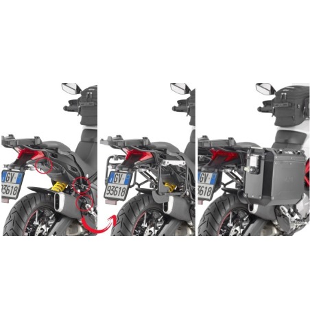 Givi PLOR7412CAM Telaietti laterali Trekker Outback Ducati Multistrada 950 /S / V2 /1200 / 1260 / 1260 / Enduro