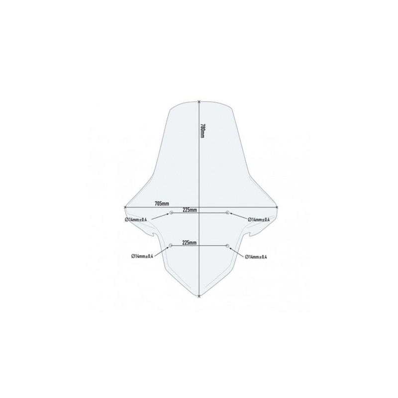 Kappa 7056DTK Parabrezza alto trasparente per SYM Cruisym 300 (17  18) e Joymax Z 300 (19)