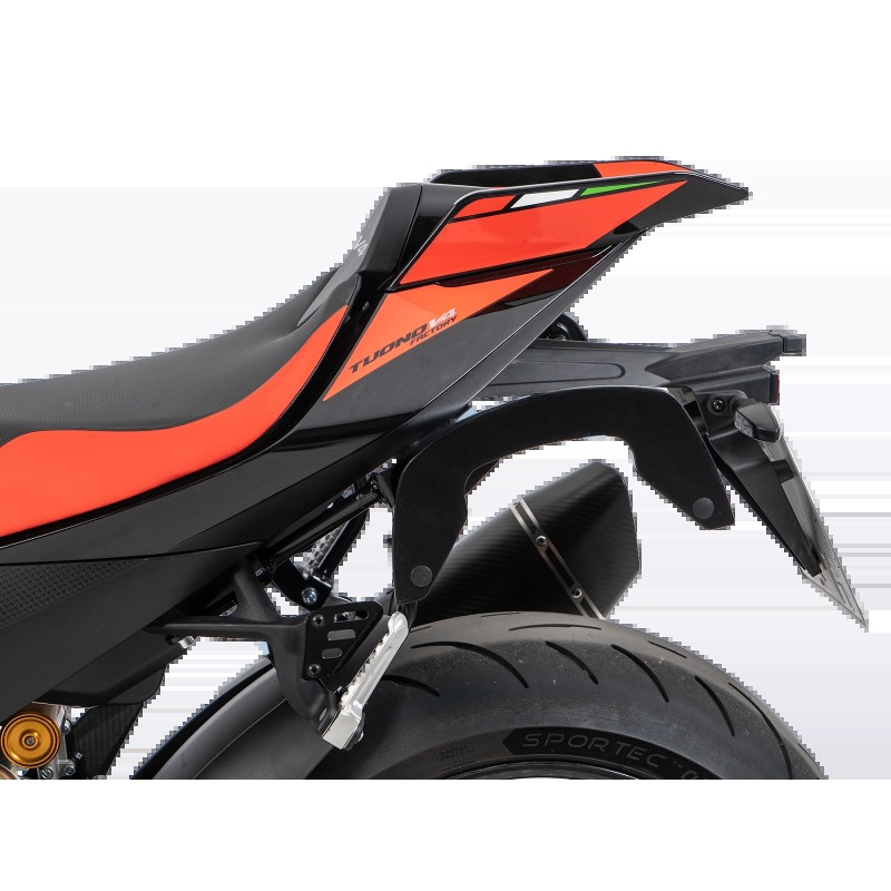 Hepco e Becker Portaborse Laterale C-bow Nera Per Aprilia Tuono V4 Factory Dal 2025