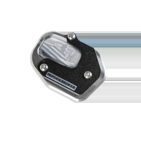 Hepco e Becker 42117715 00 91 Piastra Cavalletto In Alluminio Cnc Nera/argento Per Voge Ds 900 X Dal 2024
