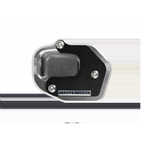 Hepco e Becker 42117715 00 91 Piastra Cavalletto In Alluminio Cnc Nera/argento Per Voge Ds 900 X Dal 2024