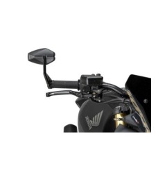 Puig Racing 22613N Specchietto Retrovisore Sinistro/destro Mp25 Nero, Alluminio Anodizzato, 63x110 Mm