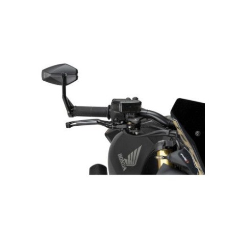 Puig Racing 22613N Specchietto Retrovisore Sinistro/destro Mp25 Nero, Alluminio Anodizzato, 63x110 Mm