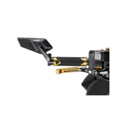 Puig Racing 22669N Specchio Retrovisore Terminale Manubrio Destro Mod. Bladed Nero In Alluminio Cnc Anodizzato