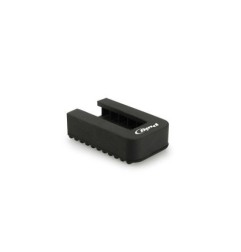Puig Racing 22802N Base Protettiva Cavalletto Laterale Nera, Piedino Fino A 40 Mm