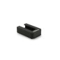 Puig Racing 22802N Base Protettiva Cavalletto Laterale Nera, Piedino Fino A 40 Mm