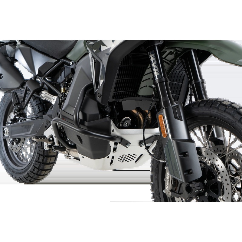 Hepco e Becker Paramotore Nero In Acciaio Tubolare Per Cf Moto 1000 Mt-x Dal 2026