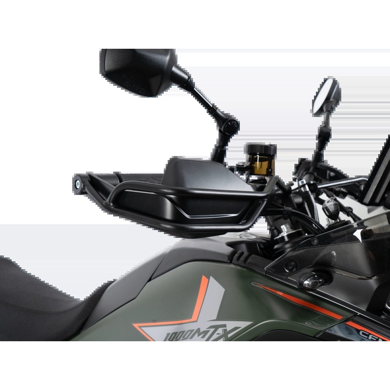 Hepco e Becker 42127717 00 01 Protezione Paramani Nera, Set Sinistra E Destra, Per Cf Moto 1000 Mt-x Dal 2026