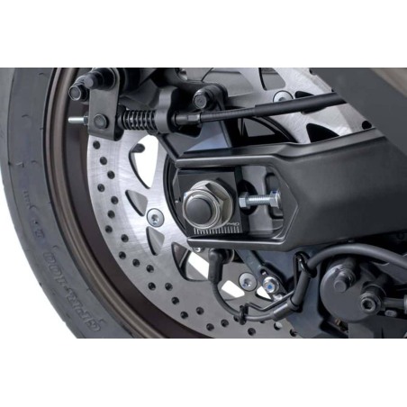 Puig Racing 7357N Registri Tendi-cinghia Graduati Neri Per Vari Modelli Yamaha T-max