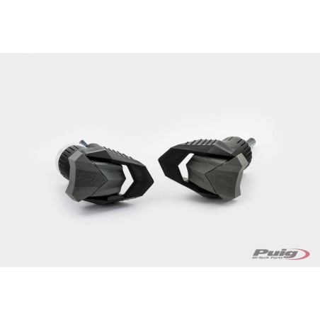 Puig Racing 1873N Tamponi Paratelaio R19 Neri Per Vari Modelli Yamaha Fz6 Dal 2004 Al 2010