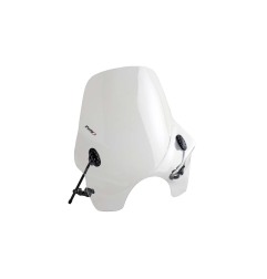 Puig Racing 0856W Cupolino Touring I Trasparente, Faro Tondo 530×540 Mm, Per Vari Modelli