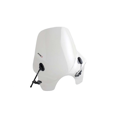 Puig Racing 0856W Cupolino Touring I Trasparente, Faro Tondo 530×540 Mm, Per Vari Modelli