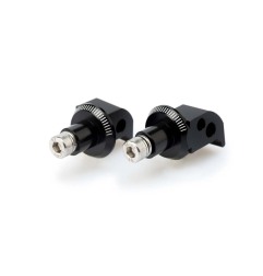 Puig Racing 8183N Adattatori Poggiapiedi Fissi Passeggero Neri Per Yamaha Fz8 800/fazer Dal 2011 Al 2016
