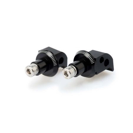 Puig Racing 8183N Adattatori Poggiapiedi Fissi Passeggero Neri Per Yamaha Fz8 800/fazer Dal 2011 Al 2016