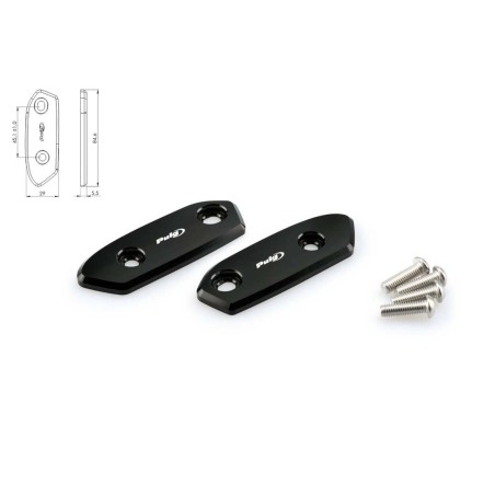 Puig Racing 3848N Tappi Foro Specchietto Neri Per Vari Modelli Suzuki