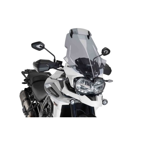 Puig Racing 9614H Cupolino Touring Con Visiera Fumé Chiaro Per Vari Modelli Triumph Tiger 1200