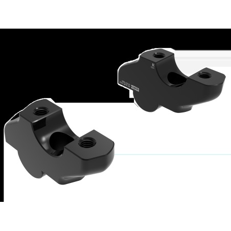 Hepco e Becker 42457699 00 01 Rialzi Manubrio 30 Mm Alto, 21 Mm Arretrato, Nero Per Indian Sport Scout Dal 2025