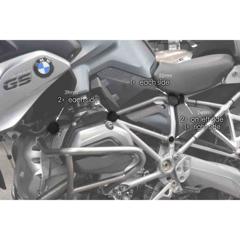 Puig 9332N Tappi Telaio per BMW R1250GS e Adventure