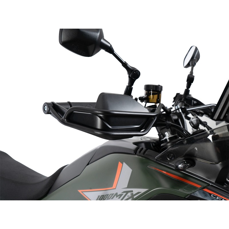 Hepco e Becker 42127717 00 01 Protezione Paramani Nera, Set Sinistra E Destra, Per Cf Moto 1000 Mt-x Dal 2026