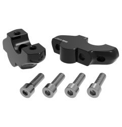 Hepco e Becker 42457697 00 01 Rialzi Manubrio Con Offset Neri Per Indian Scout Bobber Dal 2025