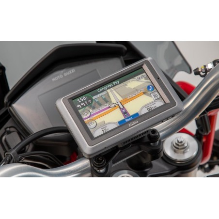 SW-Motech GPS.17.646.10100/B Porta GPS/navigatore da manubrio con QUICK-LOCK per Moto Guzzi V85 TT