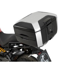 Hepco e Becker Set Portapacchi Smartrack Con Topcase Xcore Argento/nero Per Ducati Monster 890/+ Dal 2026