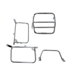 Hepco e Becker 650118 00 02 Set Completo Portaborse Laterale E Portapacchi Cromato Per Honda Cb 750 F1/f2 Del 1975