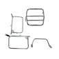 Hepco e Becker 650118 00 02 Set Completo Portaborse Laterale E Portapacchi Cromato Per Honda Cb 750 F1/f2 Del 1975