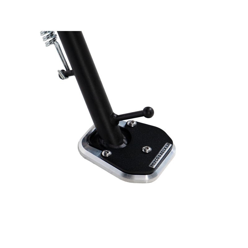 Hepco Becker 42117710 00 91 Piastra per cavalletto laterale per CF MOTO 125 NK dal 2025, nero/argento