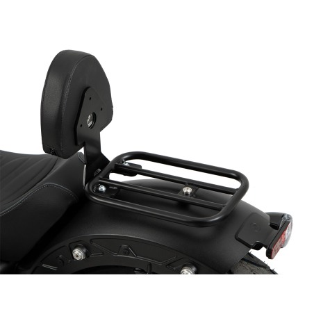 Hepco Becker 6127695 00 01 Solorack con schienale nero per Indian Scout Sixty Classic dal 2025