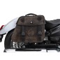 Hepco Becker 6277698 00 08 Set portaborse tubolare Cutout con borse in pelle Rugged marroni per Indian Scout Classic dal 2025