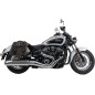 Hepco Becker 6277698 00 08 Set portaborse tubolare Cutout con borse in pelle Rugged marroni per Indian Scout Classic dal 2025