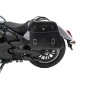 Hepco Becker 6277698 00 01 Set: Supporto tubolare Cutout con borse in pelle Rugged nere per Indian Scout Classic dal 2025